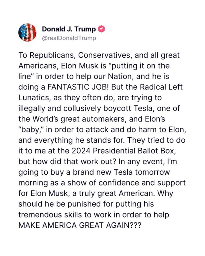 BREAKING: Trump to Buy Tesla Tomorrow, Sparks Major Backlash!