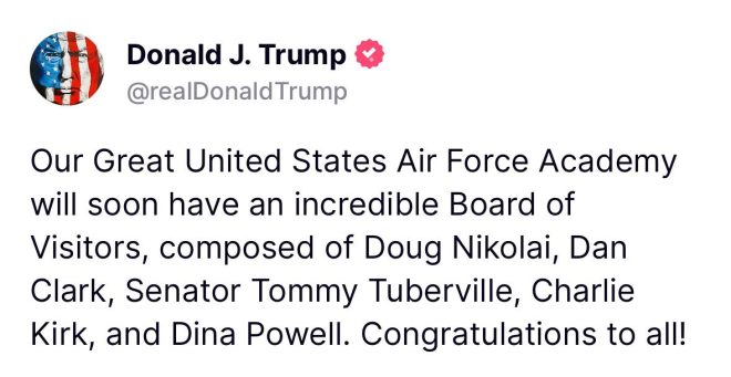 BREAKING: Trump’s Shocking Air Force Academy Board Picks Ignite Fury!