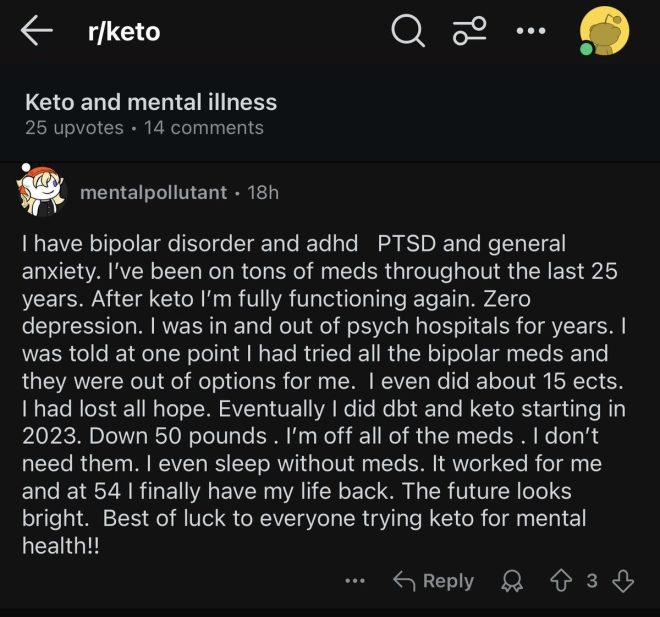 Bipolar patients turning to ketosis for relief, sparking heated debates