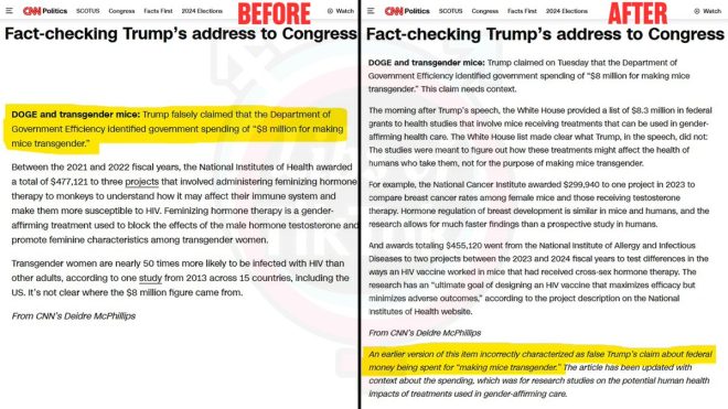 Breaking: CNN Quietly Edits Trump’s $8M Transgender Mouse Claim!