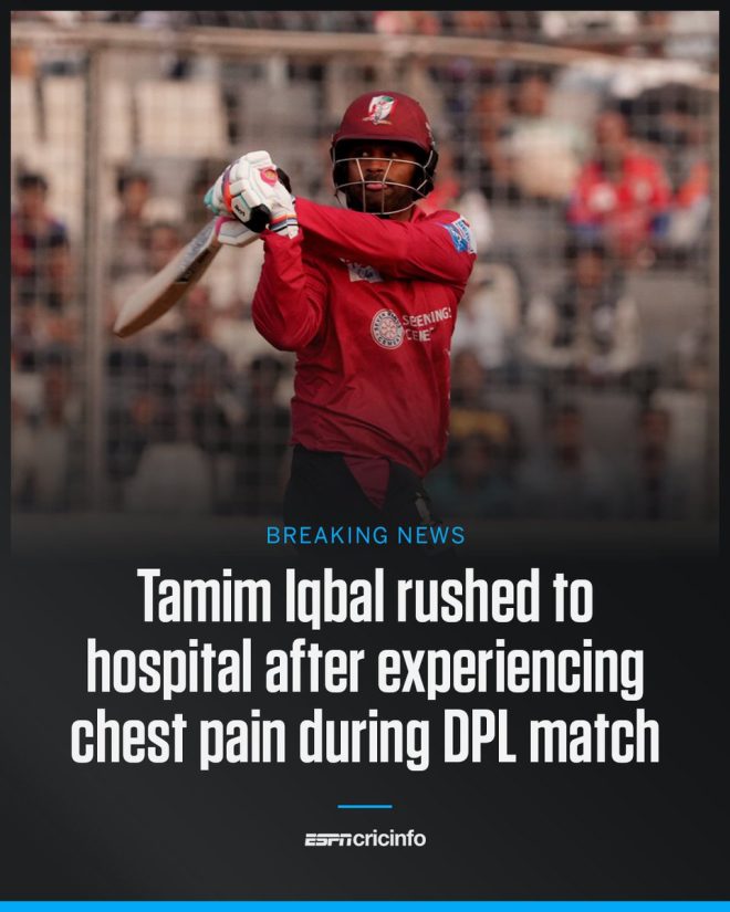 Breaking: Tamim Iqbal Hospitalized Mid-Match, Fans Demand Answers!