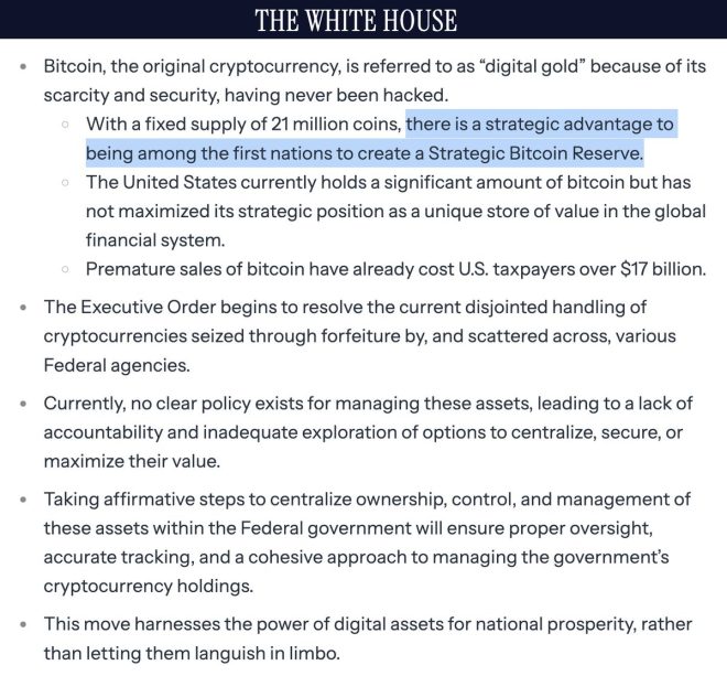 Breaking: White House Declares Bitcoin "Digital Gold"!