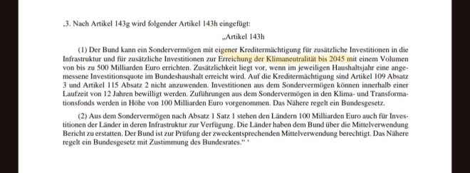 CDU, SPD, Grüne: Klimaneutralität 2045 ins Grundgesetz?!
