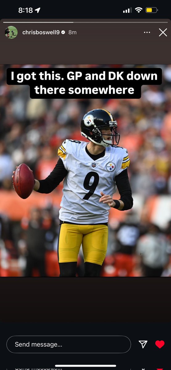 Chris Boswell's IG Post Sparks Outrage: Is It All Just a Joke?