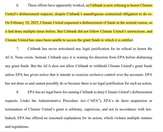 Climate United's $7B Lawsuit Shocks as Citibank Freezes Funds!