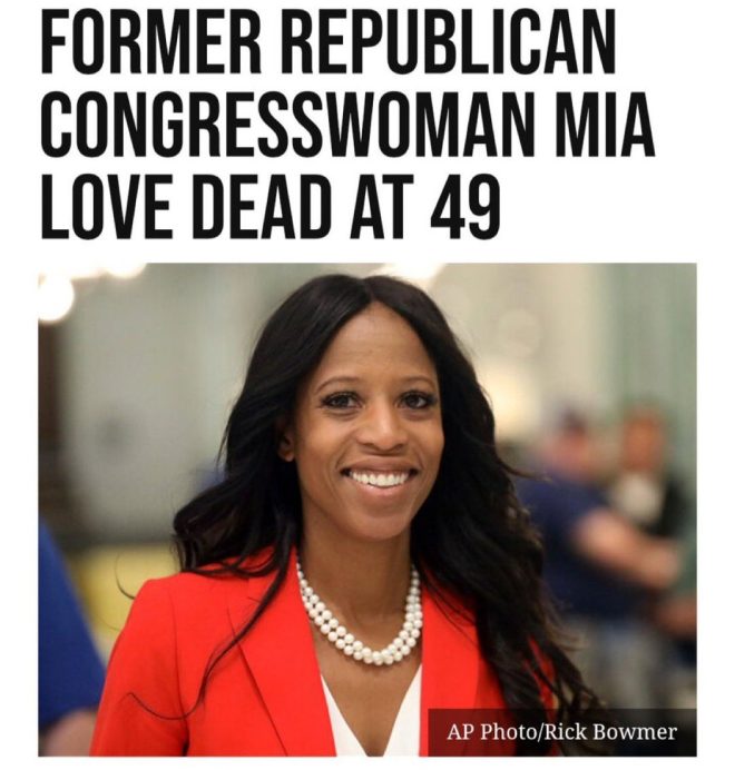 Death of Former U.S. Rep. Mia Love, Trailblazer at 49