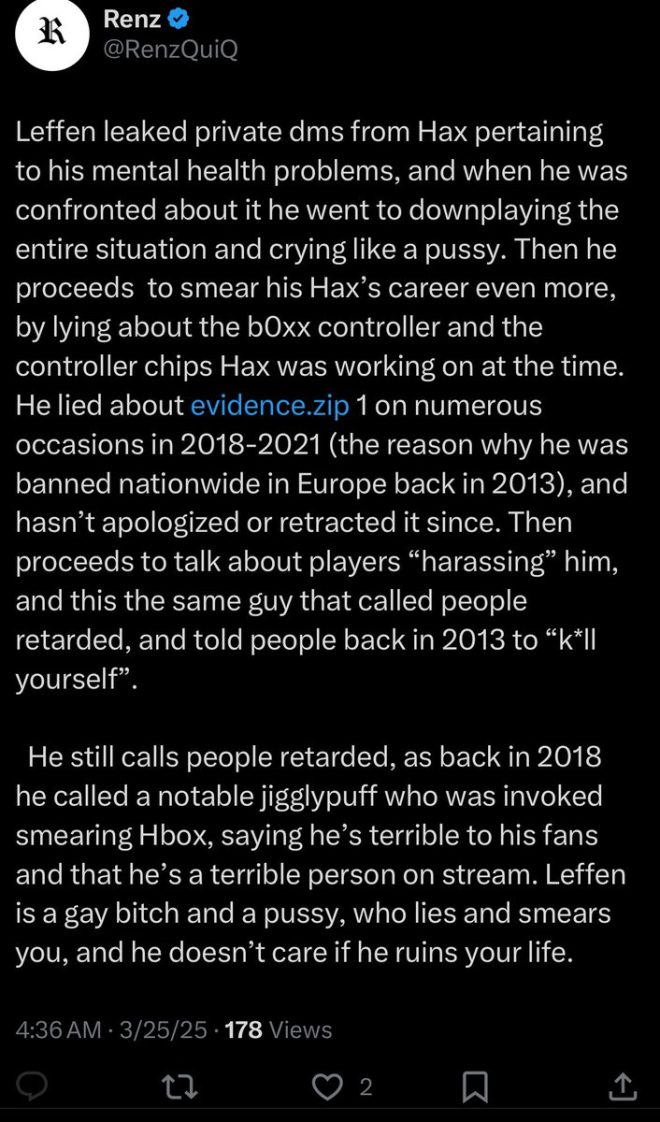 Death of Free Speech: Hax$ Banned by Woke Smash Community
