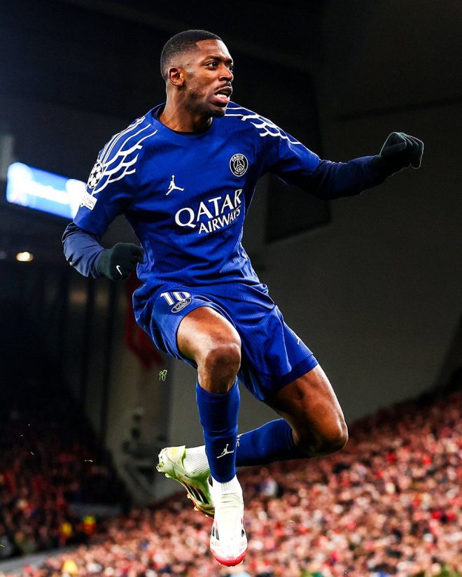 Dembele Destroys Salah: Shocking Goal in His Own Backyard!