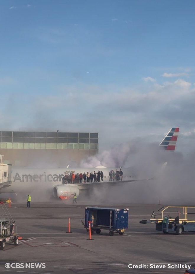 Emergency Landing Nightmare: American Airlines Jet Catches Fire!