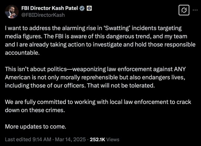 FBI's Patel Declares War on 'Terrorism' Against Conservatives!