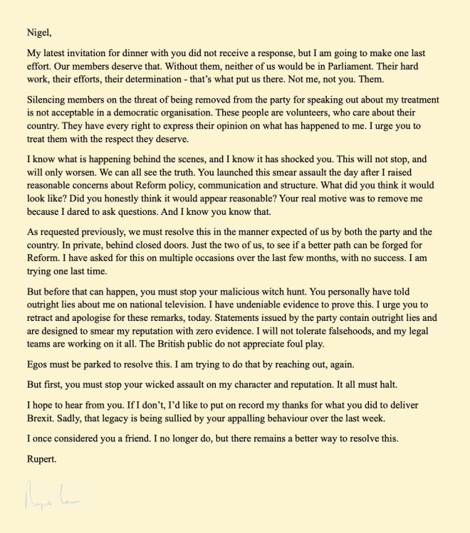 Farage Exposed: Shocking Letter Reveals Hidden Agenda!