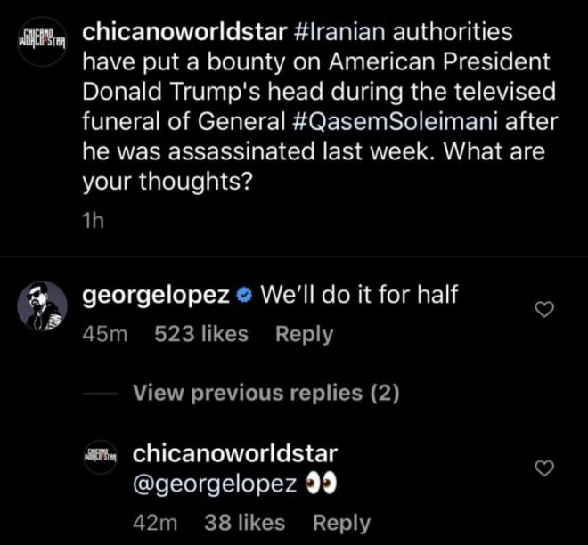 George Lopez Shocks: Will He Assassinate Trump for $80M?