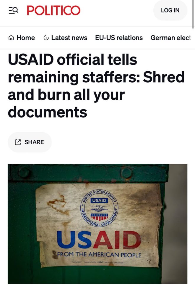 🚨HOLY SHLIT🚨 USAID Official Caught Ordering Document Destruction!