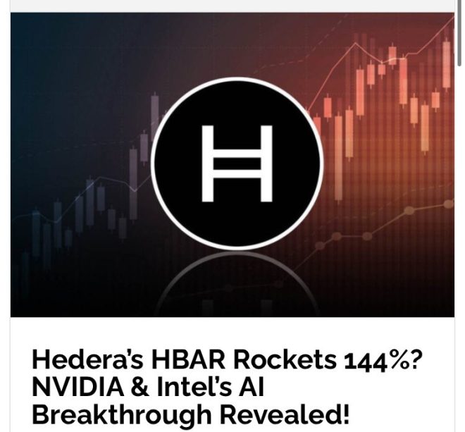 Hedera's HBAR Skyrockets 144%! NVIDIA & Intel's Shocking AI Plan!