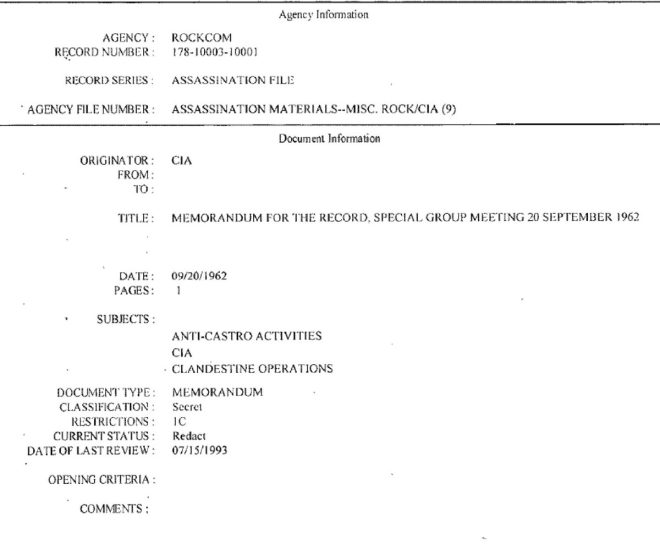 INTELLIGENCE REPORT: OSWALD CLAIMED FPCC TIES, NO EVIDENCE FOUND