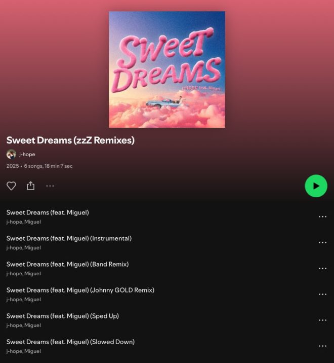 J-Hope's 'Sweet Dreams' Remix Sparks Outrage on Spotify!