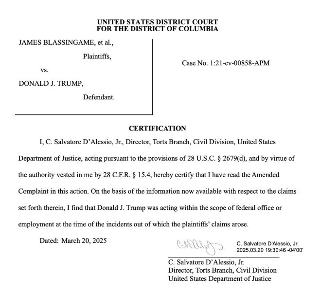 JUST IN: DOJ Claims Trump Was Officially Acting on Jan. 6!