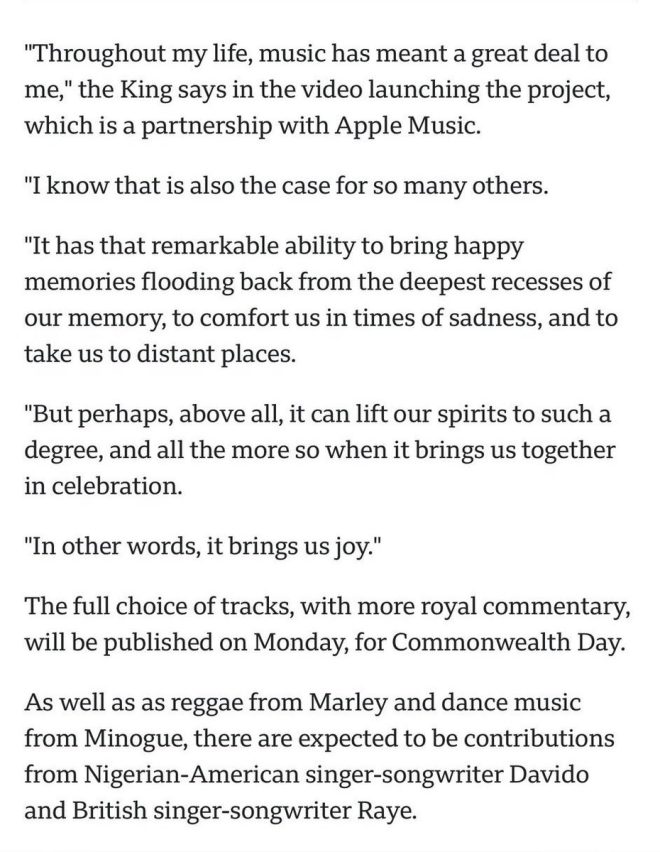 🚨 JUST IN: Davido Joins King Charles' Playlist—Why the Outrage?