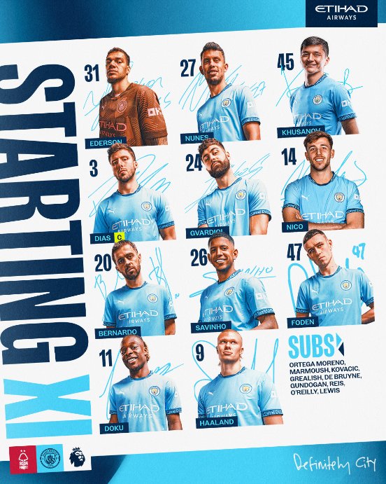 Man City Shock: Controversial XI Takes On Nottingham Forest!