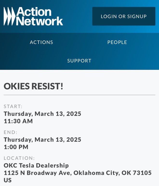 Massive Tesla Takedown Protests Planned: Oklahoma, Oregon, WA!