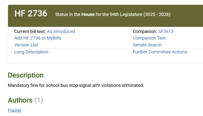 🚨 Minnesota Dems Move to Scrap $500 Fine for School Bus Violators!