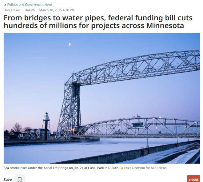 Minnesota cities scramble to fill budget gaps as Trump slashes local earmarks in government funding bill