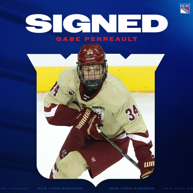 NYR Shocks Fans: Gabe Perreault's Entry-Level Deal Sparks Outrage!