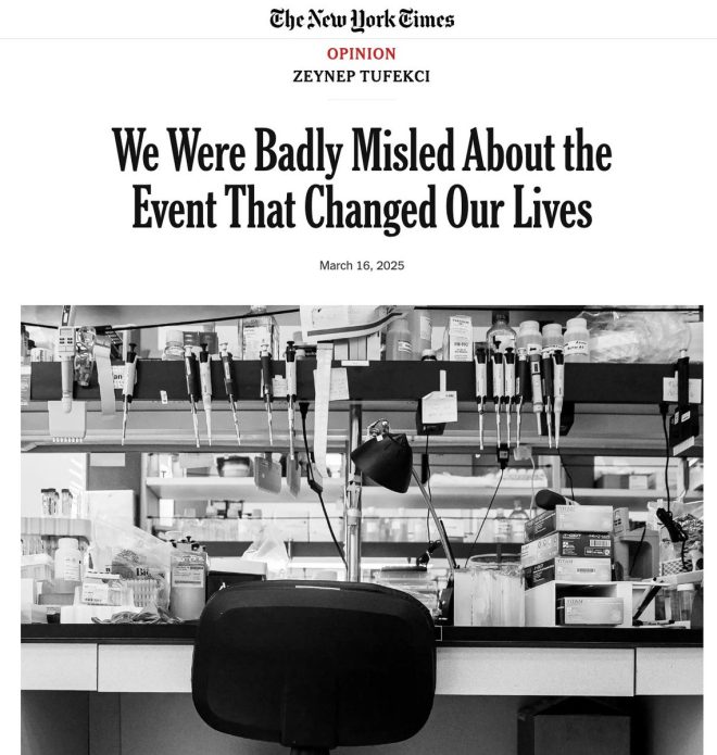 NYT Op-Ed: COVID Lab Leak Cover-Up by Scientists Exposed!