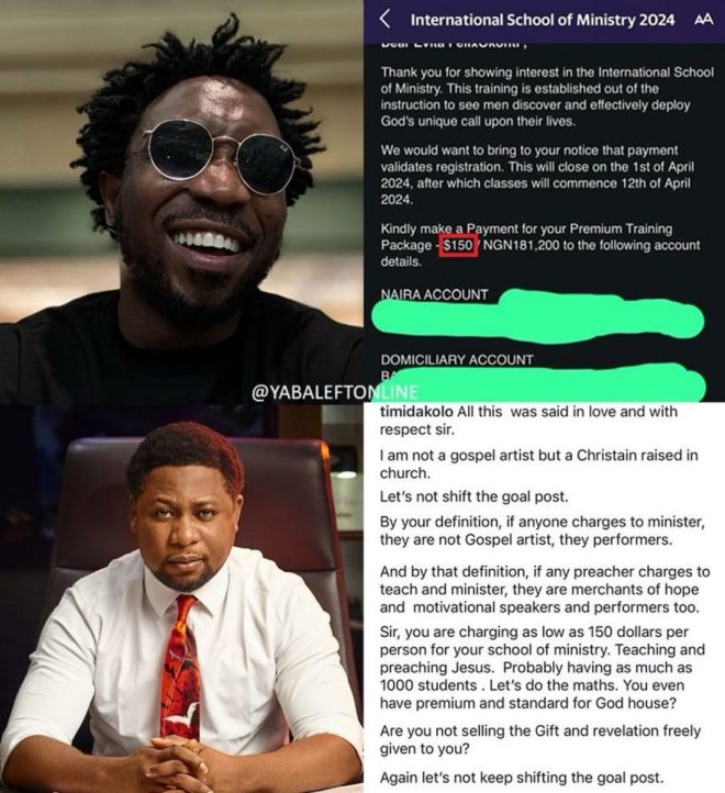 Pastor Femi Lazarus Hypocrisy: Charges $150 for Ministry School!