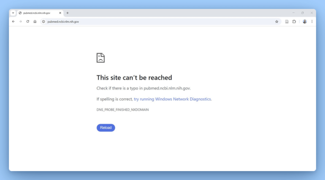 PubMed Down: Is Trump's NIH Funding Freeze to Blame?