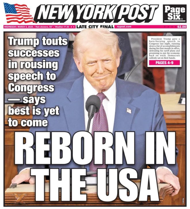 🚨 "Reborn in the USA": Shocking New York Post Cover Sparks Outrage!