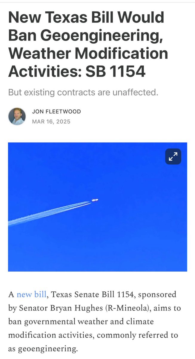 Texas Legislation Bans Sky Chemical Spraying: Conspiracy or Truth?
