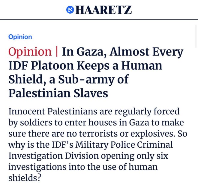The Israeli Military's Shocking Use of 'Palestinian Slaves'