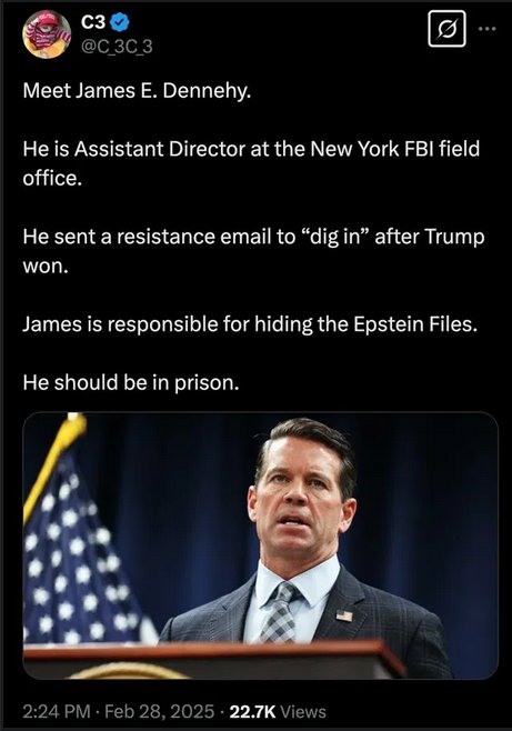 Top FBI Official OUSTED: Hiding Epstein Files Sparks Outrage!
Prosecution Needed for Obstruction of Justice Following Scandal!