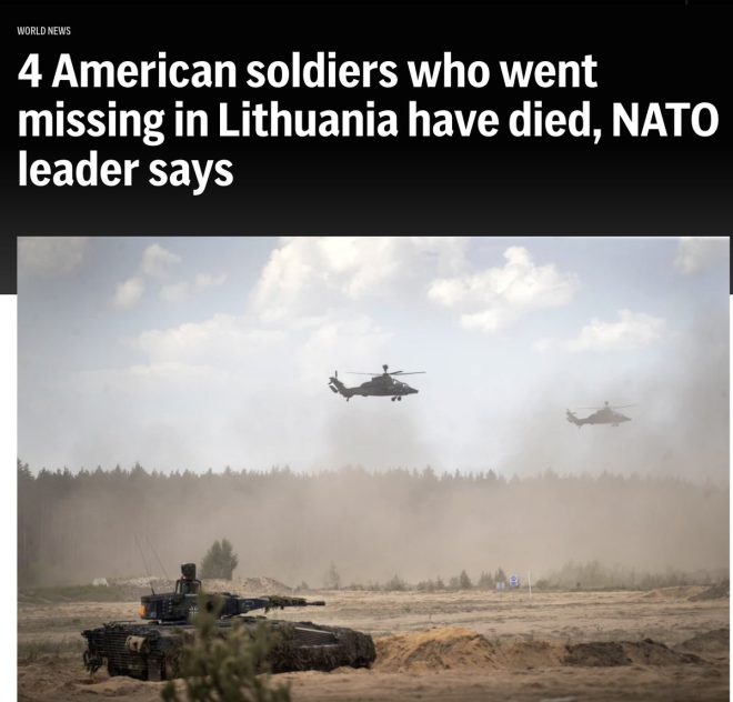 Tragic Death: 4 American Soldiers Found Dead in Lithuania