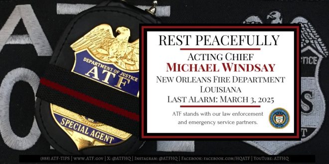 Tragic Death of Acting Chief Michael Windsay Shocks Community