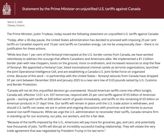Trudeau Slams Trump's Tariffs: Canada Prepares Major Retaliation!