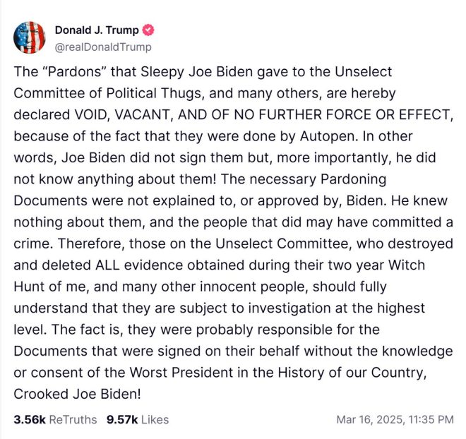 Trump Declares Biden Pardons VOID; Legal Battle Ignites!