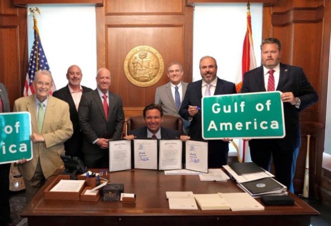 Florida's DeSantis Renames Gulf of Mexico to Gulf of America!