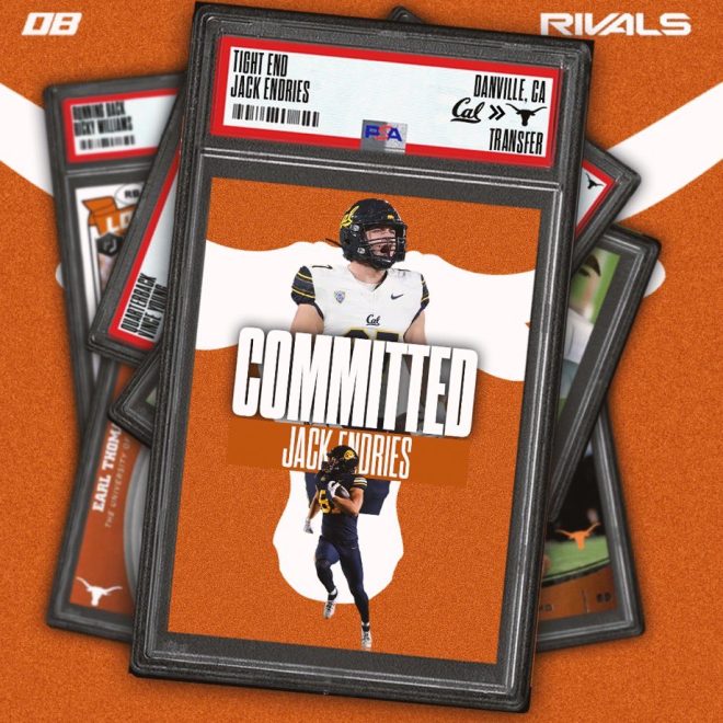 BREAKING: California TE Jack Endries Chooses Texas Over Rivals!