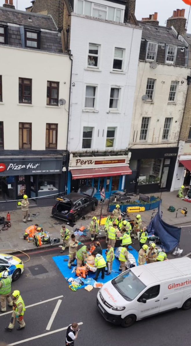 🚨🇬🇧BREAKING: Car Attack in London Cafe Leaves 1 Dead, 4 Hurt!