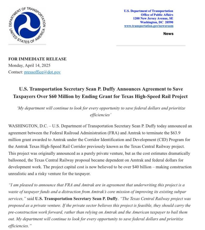 BREAKING: Duffy Halts Texas High-Speed Rail Grant, Sparks Outrage!
Gavin Newsom’s Alleged Money Laundering Scheme Exposed in CA!