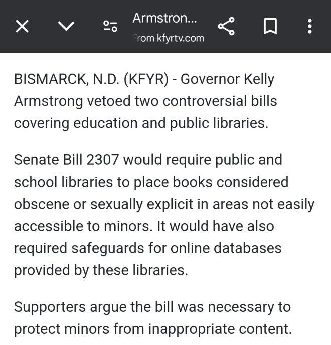 BREAKING: ND Governor VETOES Kids' Book Protection & School Choice!