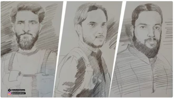 BREAKING: Sketches of 3 Islamist Terrorists in Pahalgam Attack!
