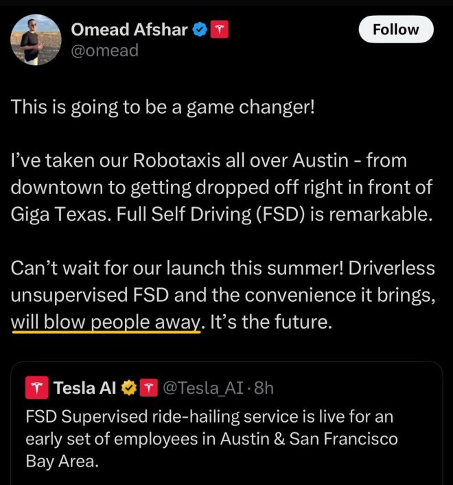 BREAKING: $TSLA Director Claims Unsupervised FSD Will Astonish!