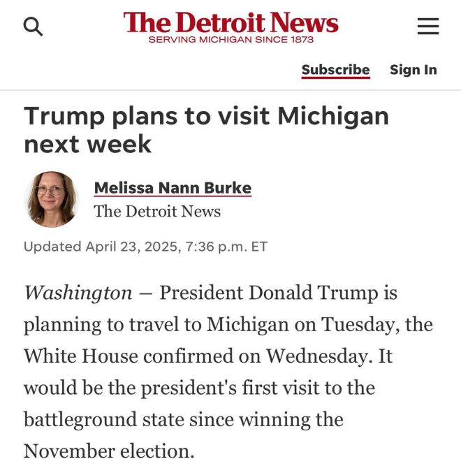 🚨 BREAKING: Trump Celebrates 100 Days of 47th Admin in Michigan!