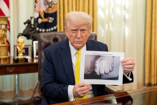 BREAKING: Trump Exposes MS-13 Tattoo to Challenge Democrats!