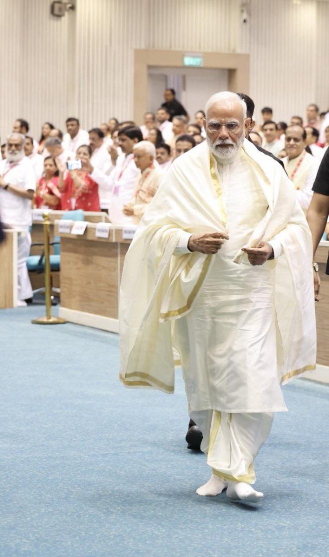 Breaking: PM Modi Shocks Nation by Attending Event Barefoot!