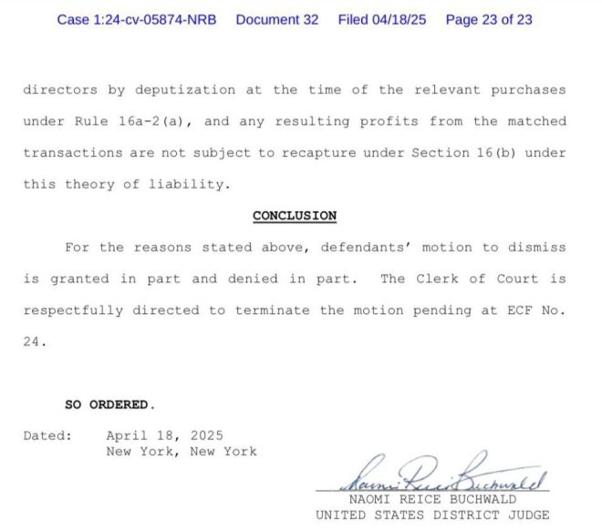 Death News: GME Case Against Ryan Cohen Dismissed, Tweet Deleted