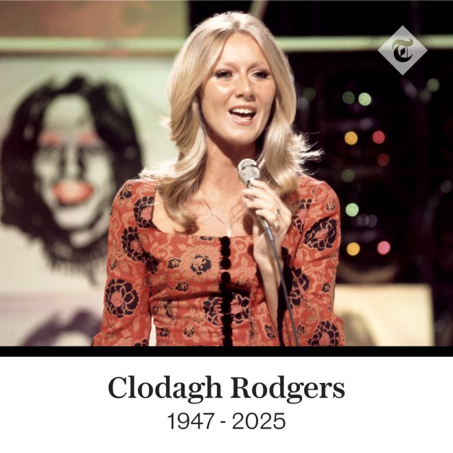 Death of Clodagh Rodgers, 1971 Eurovision Star, at Age 78